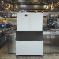 Machine commerciale de fabricant de glaçons d'acier inoxydable de haute qualité 1000kg forme de bloc de glace de 110V avec des composants de noyau de vitesse en vente