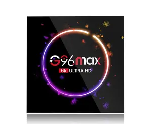 Caixa de tv inteligente g96 max h616, android 10.0 os, banda dupla, suporte 6k, alta definição, saída de vídeo