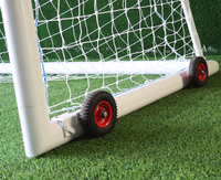 But de football mobile en aluminium pour 5/7/11 personnes, durable, avec emballage personnalisable, rebondisseur de football