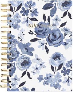 Caitlin Wilson Floral Design Spiral Journal Carnet en cuir de qualité supérieure avec expédition rapide personnalisable - Product Image 1