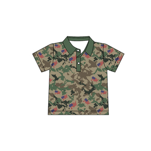 เสื้อยืดเด็กผู้ชาย แขนสั้น ลายดาวสีน้ำเงินแดง รุ่น BT1665 สำหรับเด็กทารก ใส่ในช่วงฤดูร้อน สำหรับวันที่ 4 กรกฎาคม - Product Image 4