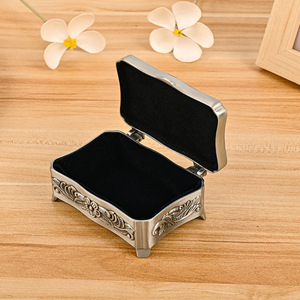 Dropshipping Shopify Metal Cosmetic Box Vintage Jewelry Case Enamel Storage Organizer <b>Lighter</b> Holder Gift - Product Image 5