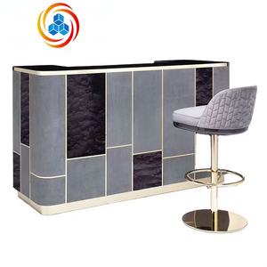 Silla Alta Moderna Ajustable de Acero Inoxidable con Respaldo Curvo y Reposapiés Redondo para Bares, Hoteles, Comedores y Salas de Estar - Product Image 4