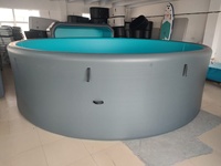 Piscine gonflable pour enfants en PVC, portable, durable, à double paroi, résistante aux UV, pliable pour plusieurs personnes