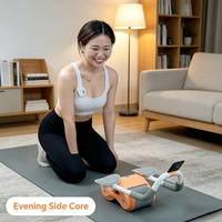 Rodillo Abdominal Automático con Rebote para Todos los Niveles, Rueda de Ejercicio para el Hogar, para Adultos, para Ejercicios Abdominales y Corporales