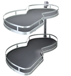 NES-CI312 Promotion : Plateau pivotant moderne pour armoire d'angle gauche, étagères et tiroirs extractibles Magic Corner pour armoires de cuisine d'hôtel - Product Image 3
