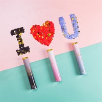 Vente chaude personnalisé couleur unie confettis canon fête Popper biodégradable fête Poppers pour anniversaire désherbage décoration