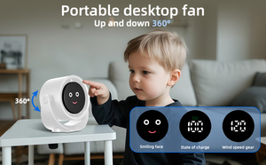Ventilador de Mano Mini, Silencioso, Recargable, Plegable, con 199 Velocidades, Cabezal Móvil de Alta Velocidad, para Uso en el Hogar, el Automóvil y al Aire Libre - Product Image 3