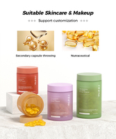 Pot à pilules en verre dépoli couleur macaron, qualité alimentaire, pour capsules de vitamines, conteneur en verre personnalisable, emballage pour produits de santé