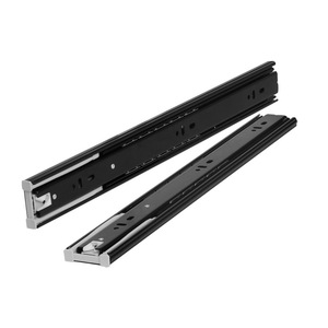 Glissière de tiroir Unihoppe à trois sections, fermeture douce et silencieuse, installation de tiroir de meuble, acier laminé à froid, électrophorèse - Product Image 1