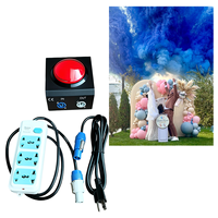 Cañón de CO2 Portátil con Botón de Metal Negro para Revelación de Género en Fiestas de Baby Shower, Máquina de Confeti con Efecto de Escenario
