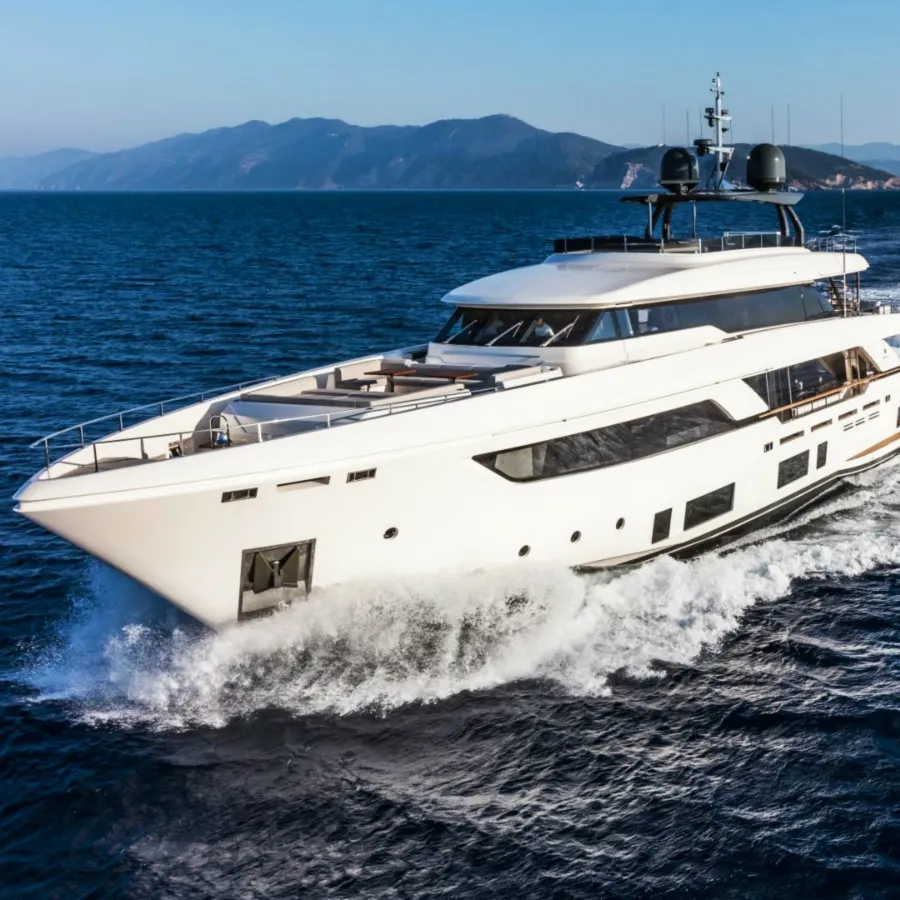 JNCN 122ft nuovo design scafo in fibra di vetro yacht di lusso