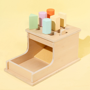Boîte de permanence d'objet Montessori avec six blocs, jouet à balles en bois, jouets Montessori pour bébé, nourrisson, tout-petit - Product Image 6