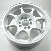 Rueda de Aleación Automotriz LHXT TC05 de 15 Pulgadas, 8*100/8*114.3, Rin Fundido, Apta para Honda Jazz, Fit, Yaris, Swift, Polo y Vios.