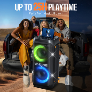 Loa di động không dây W-KING T12 Mới Về, Công suất tối đa 370W, Âm trầm mạnh mẽ, Đèn RGB nhấp nháy, Có bánh xe - Product Image 3