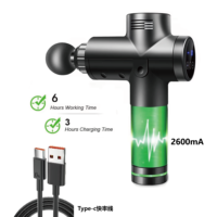 Pistolet de massage P72 chaud/froid, moteur sans balais 10/14/16 mm, 20 niveaux de vitesse, 27 kg, silencieux, rechargeable, 8 têtes de massage, 4-6 h d'autonomie