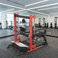 Machine à Hip Thrust 3D en Acier pour l'Entraînement de la Force des Jambes et des Bras, Sécurité Optimale, Réglable, pour les Fessiers