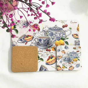 Vente flash : Set de dessous-de-plat A3 en MDF anti-dérapant pour sublimation, avec support en liège <span class=keywords><strong>blanc</strong></span>, pour bars, restaurants et assiettes. - Product Image 5