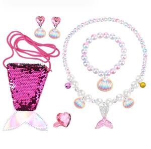 Patrón Floral niñas sirena princesa vestido en capas niños Halloween Cosplay disfraz <span class=keywords><strong>de</strong></span> dibujos animados para fiesta <span class=keywords><strong>de</strong></span> cumpleaños verano ODM suministro - Product Image 5