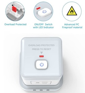 4 cách điện Cube mở rộng dải, <span class=keywords><strong>3</strong></span> USB <span class=keywords><strong>Power</strong></span> Cube ổ cắm với bảo vệ quá tải, <span class=keywords><strong>Power</strong></span> Cube Strips - Product Image 3