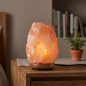 High Quality Wholesale Demaro Salt Hand Carved White Pink Himalayan Salt Lamp Small <b>Table</b> Home Office Decoration Natural Crafts - Product Image 1