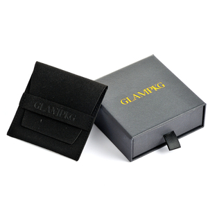 Wholesale Custom Logo Printed Black Drawer Jewelry Packaging <b>Box</b> Paper <b>Gift</b> <b>Box</b> for Necklace Ring <b>Earrings</b> Bracelet - Product Image 6
