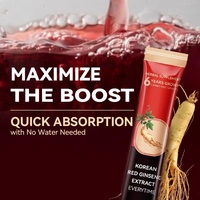 Compléments alimentaires Extrait de ginseng rouge 3000mg Supplément énergétique liquide oral sans sucre et booster d'endurance pour adultes