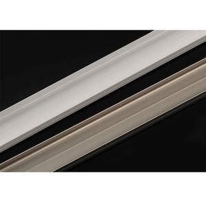 Échantillon gratuit Rail de rideau incurvé flexible moderne sur mesure Longueur personnalisée Rail de rideau d'angle en aluminium Accessoires de rails de rideau - Product Image 5