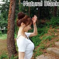 Peluca de pelo negro natural - Product Image 1