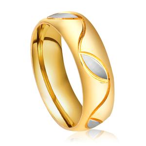 Anillo de Pareja Ason Elegante, Chapado en Oro de 18K, con Circonita Personalizada, Joyería de Acero Inoxidable para Boda o Compromiso - Product Image 6