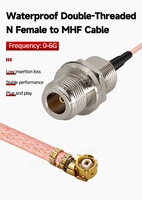 Connecteur U.FL vers N femelle, étanche, à vis arrière, pour câble coaxial RG178, rallonge de câblage pour assemblage d'antenne
