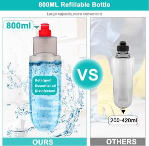 Vente en gros Balai serpillère pulvérisateur moderne en microfibre pour le nettoyage des sols, avec pulvérisateur d'eau facile à utiliser, design ergonomique, panier en plastique, confortable 3 - Product Image 4