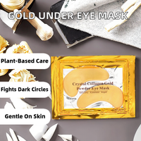 Private Label Vegan Anti-Aging Hydraterende Onderoogpads Oogzakverwijdering Hydrogel Sheet Mask met Kristal Collageen Goud