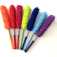 Nouvelle tête de plumeau rétractable en chenille durable, manche en plastique 63-98 cm, dépoussiéreur électrostatique pour plafond, lit, canapé