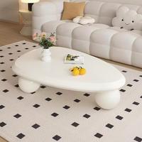Table basse contemporaine extensible en bois blanc, style minimaliste moderne et luxueux, pour salon et événements, design de créateur