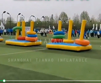 Jouets gonflables interactifs et accessoires Team Building Tour gonflable de Hanoi Puzzle pour les événements sportifs