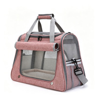 Sac à dos de voyage pour animaux de compagnie, moderne, luxueux, solide, portable, pliable, avec fermeture éclair, en tissu Oxford, écologique, pour chiens et chats