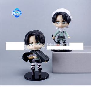 6 pièces/ensemble 10CM Shingeki No Kyojin Eren Hanji Ani Ackerman recueillir épée la dernière <span class=keywords><strong>saison</strong></span> Anime Figure Rivaille Ackerman <span class=keywords><strong>guerre</strong></span> - Product Image 4