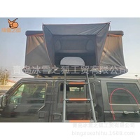 Tente de toit de luxe en alliage d'aluminium, toile, entièrement automatique, pliage rapide, ouverture instantanée, quatre saisons, double couche, imperméable, pour l'extérieur