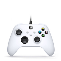 Manette de jeu filaire pour Xbox Series, design ergonomique avec retour de vibration, compatible avec plusieurs plateformes pour PC