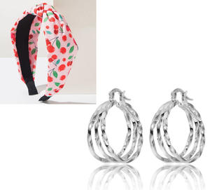 Set Regalo Donna: Accessori per Capelli all'Ingrosso, Fasce Designer e <span class=keywords><strong>Orecchini</strong></span> Moda - Product Image 4