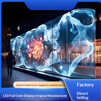 Écran LED en film cristallin, grille holographique, effet glace, transparent, intérieur/extérieur, couleur pleine, HDR10+, IP65, étanche