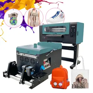 2024 Alta Resolución xp600 doble cabezal 30cm DTF impresora máquina de impresión de camisetas