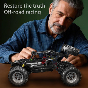 Para MOLD <span class=keywords><strong>KING</strong></span> 18038, BUGGY técnico, camión de Pie Grande, juguete DIY educativo para niños, modelo de coche de Control remoto MK, aplicación de bloques de construcción - Product Image 3