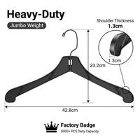 Cintres personnalisés pour vêtements, cintres en PS antidérapants sans couture, cintres noirs pour magasins de vêtements, cintres sans traces pour manteaux, vestes, costumes, chemises