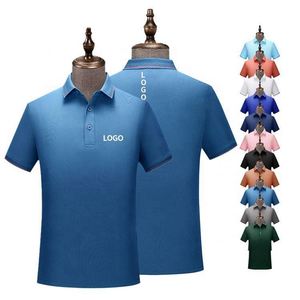 Healthy Breathable Anti-Wrinkle Plain Polo Collar <b>T</b> Shirts Men Custom Logo Polo <b>T</b> Shirts - Product Image 1