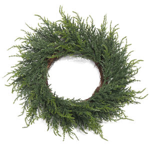 थोक शादी घर की सजावट के लिए हरी घास अंगूठी कृत्रिम प्लास्टिक पुष्पांजलि शादी की सजावट - Product Image 1