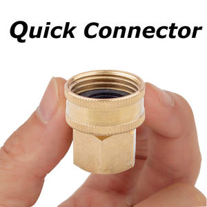 真ちゅう製有刺鉄線ガーデンホースカプラーSm40カップリング圧縮水線継手パイプコネクタ水タンク金属オスラウンドイコール - Product Image 5