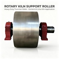 Ensemble de rouleaux de trunnion en fer forgé robuste OEM pour équipement de forage minier et rouleau de support de tambour de four rotatif