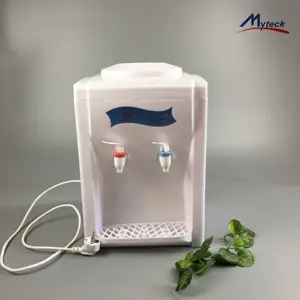 Myteck Kinh Tế Tabletop Đóng Chai Nước Lạnh Nóng Lạnh Dispenser Cooler Với Điện Làm Mát Sưởi Ấm Cho 5 Gallon Chai